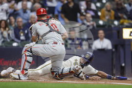 Phillies Brewers Baseball