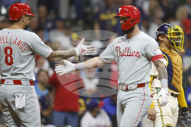 Phillies Brewers Baseball