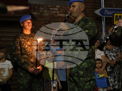 Село Първенец - Тържествена заря - проверка