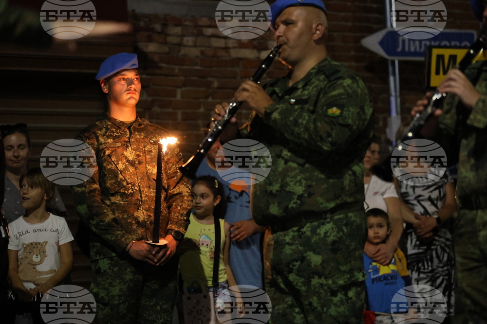 Село Първенец - Тържествена заря - проверка