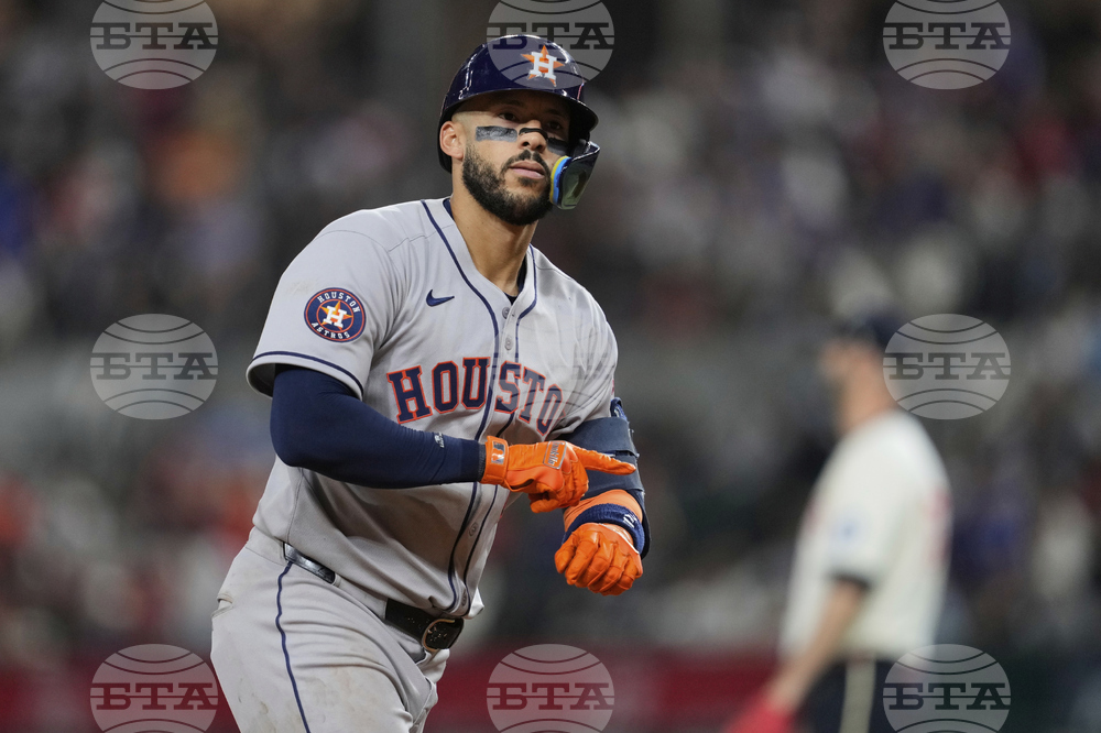 APTOPIX Astros Rangers Baseball