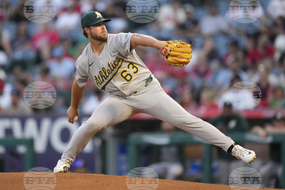Athletics Angels Baseball