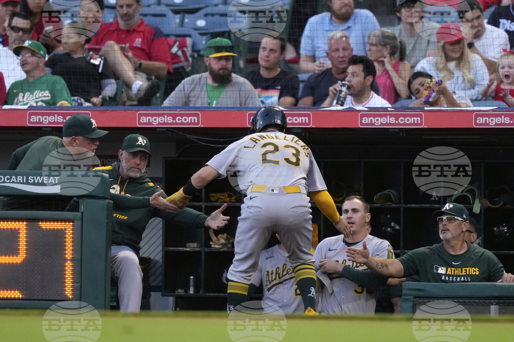 Athletics Angels Baseball