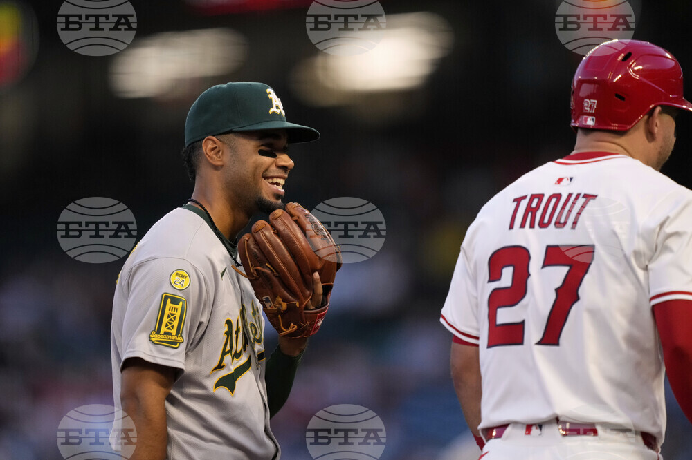 Athletics Angels Baseball