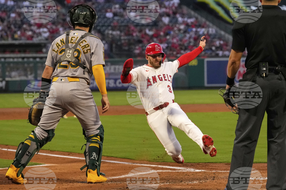 Athletics Angels Baseball