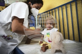 Italy Gaza Child Evacuee