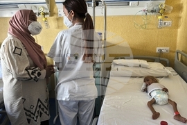 Italy Gaza Child Evacuee