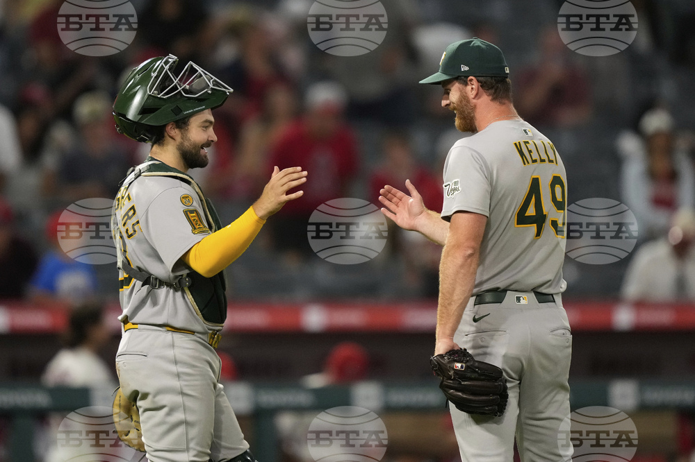 Athletics Angels Baseball