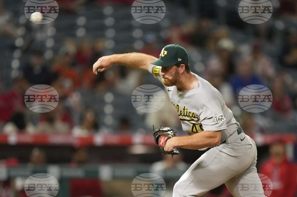 Athletics Angels Baseball