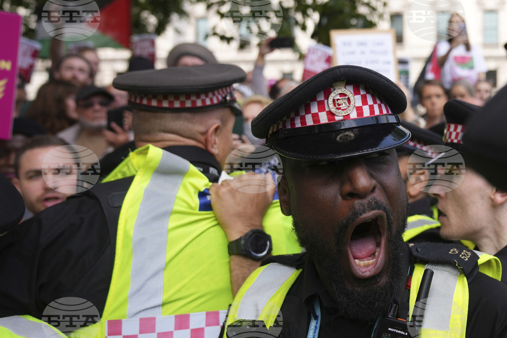 Britain Israel Palestinians Protest