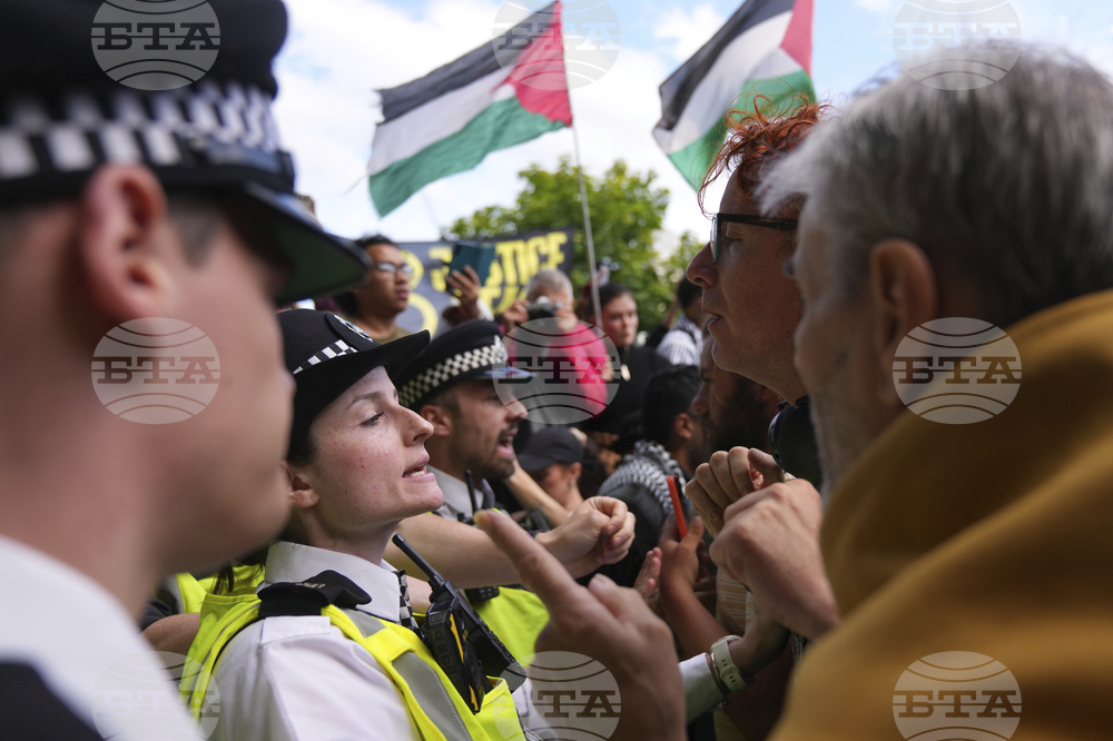 Britain Israel Palestinians Protest