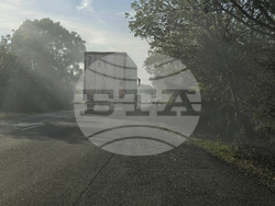 Враца - пожар край международен път Е79