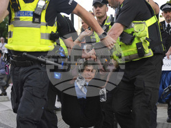 Britain Israel Palestinians Protest