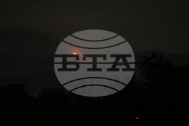 Национален парк „Рила“ - пожар - изглед от село Селище