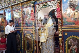 Сапарева баня - патриарх Даниил - литургия