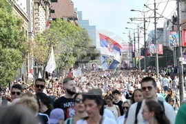 Сърбия - протест - полицейско насилие