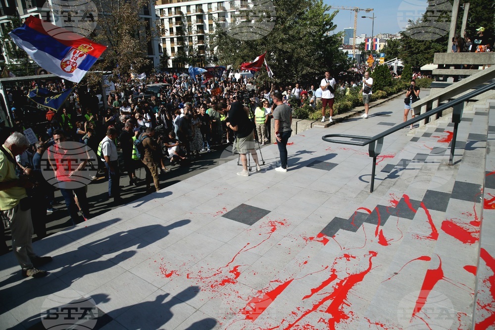 Сърбия - протест - полицейско насилие
