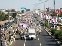 Сърбия - протест - полицейско насилие