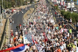 Сърбия - протест - полицейско насилие
