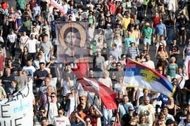 Сърбия - протест - полицейско насилие