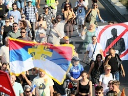 Сърбия - протест - полицейско насилие