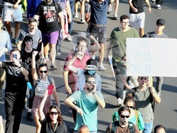 Сърбия - протест - полицейско насилие