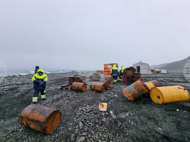Day 61: Scrap Metal Cleared from Beach In Front Of Bulgarian Antarctic Base