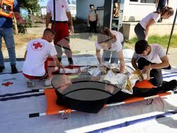 Бургас - учение "Аспарух" 2025 - аварийно - спасителна операция