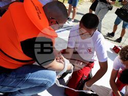 Бургас - учение "Аспарух" 2025 - аварийно - спасителна операция