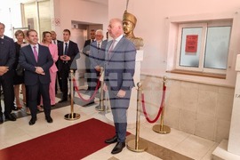 Черна гора - Подгорица - Росен Желязков - бюст-паметник - откриване