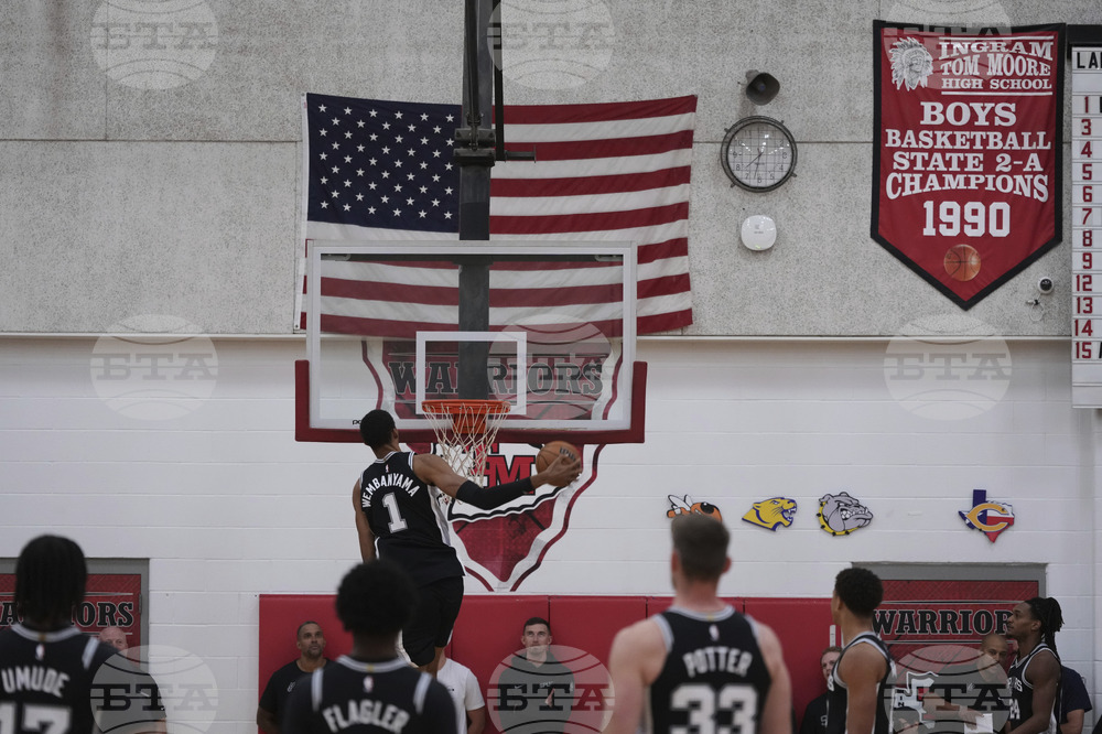 Spurs Basketball Texas Flooding