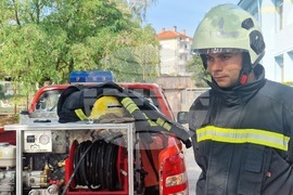 Хасково - детска градина - демонстративно занятие по евакуация