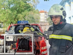 Хасково - детска градина - демонстративно занятие по евакуация