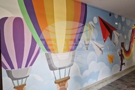 Велико Търново -  Средно училище „Емилиян Станев“ - стенопис - откриване