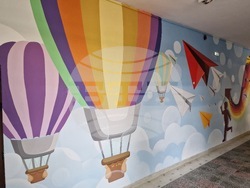 Велико Търново -  Средно училище „Емилиян Станев“ - стенопис - откриване