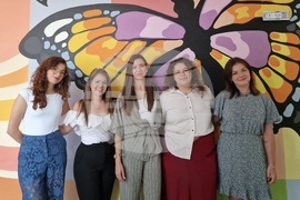 Велико Търново -  Средно училище „Емилиян Станев“ - стенопис - откриване