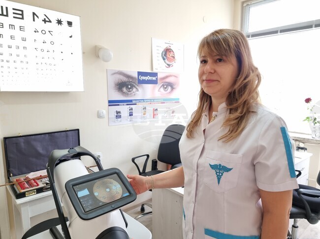 Нова съвременна апаратура в ДКЦ 1 в Ямбол подпомага диагностиката и профилактиката на очни заболявания 
