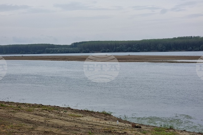 Gradual Decline of Danube's Water Level near Lom Creates New Small Islands