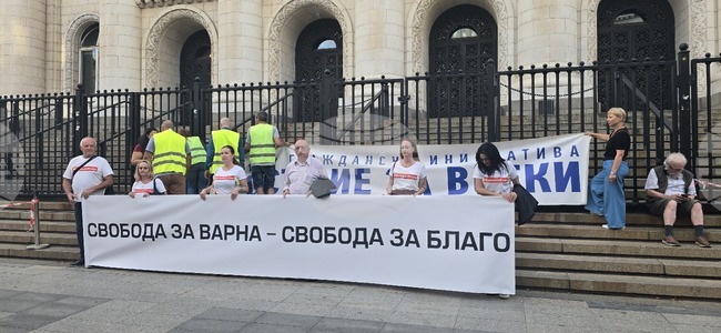 Protesters Block Traffic in Central Sofia in Support of Varna Mayor Kotsev, Demand Judicial Independence