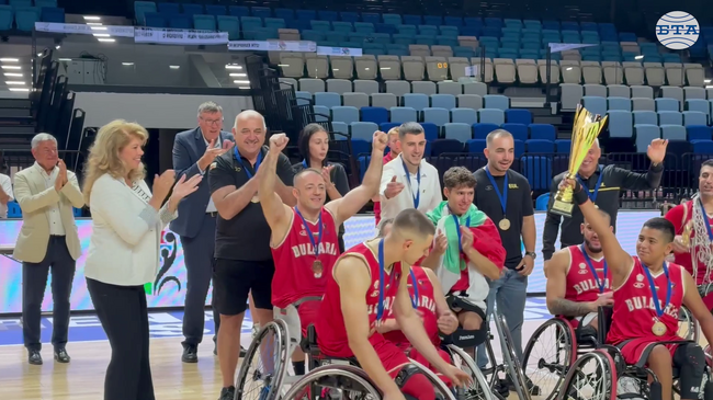 "Видях невероятен дух и сила", каза пред БТА вицепрезидентът Илияна Йотова след победата на националния тим по баскетбол на колички в Самоков