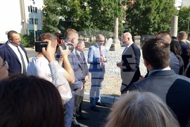 Кюстендил - Росен Желязков - реновирано училище - кръстовище