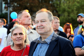 Сърбия - контрапротест - Ивица Дачич