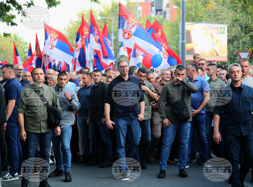 Сърбия - контрапротест - Александър Вучич