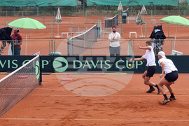 Пловдив - тенис - Купа "Дейвис" - България - Финландия - Александър Донски - Пьотр Нестеров