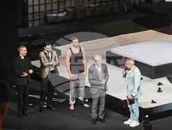 Ириней Константинов получи наградата за цялостен принос на фестивала "Сцена на кръстопът" в Пловдив. Снимка: Драматичен театър - Пловдив