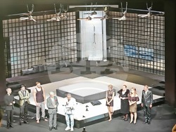 Ириней Константинов получи наградата за цялостен принос на фестивала "Сцена на кръстопът" в Пловдив. Снимка: Драматичен театър - Пловдив