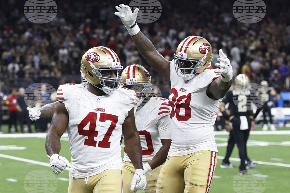 APTOPIX 49ers Saints Football