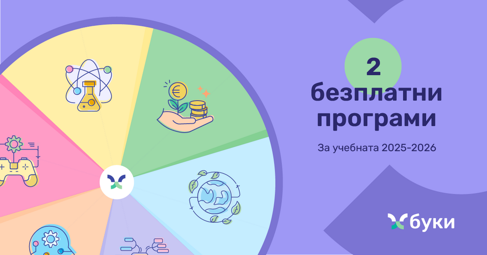 Образователна платформа "Буки" подкрепя училищата с иновативни програми за развитие на ключови умения
