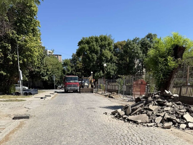 В Пловдив започна ремонт на улица „Славянска“ в район „Източен“ 