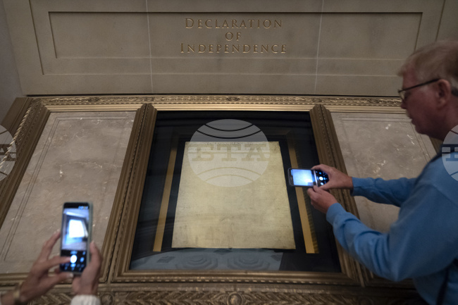 Рядко копие на Декларацията за независимост на САЩ ще бъде изложено в Лондон догодина